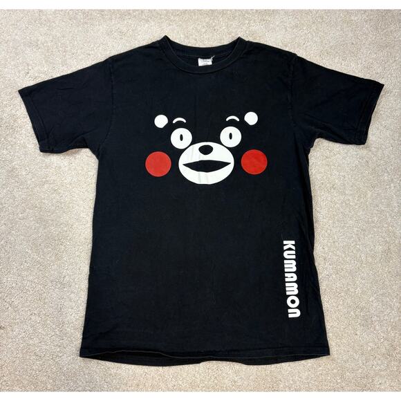 Gildan Kumamon Large Face Graphic Short Sleeve T-Shirt Japan Mascot Size S - Picture 1 of 4